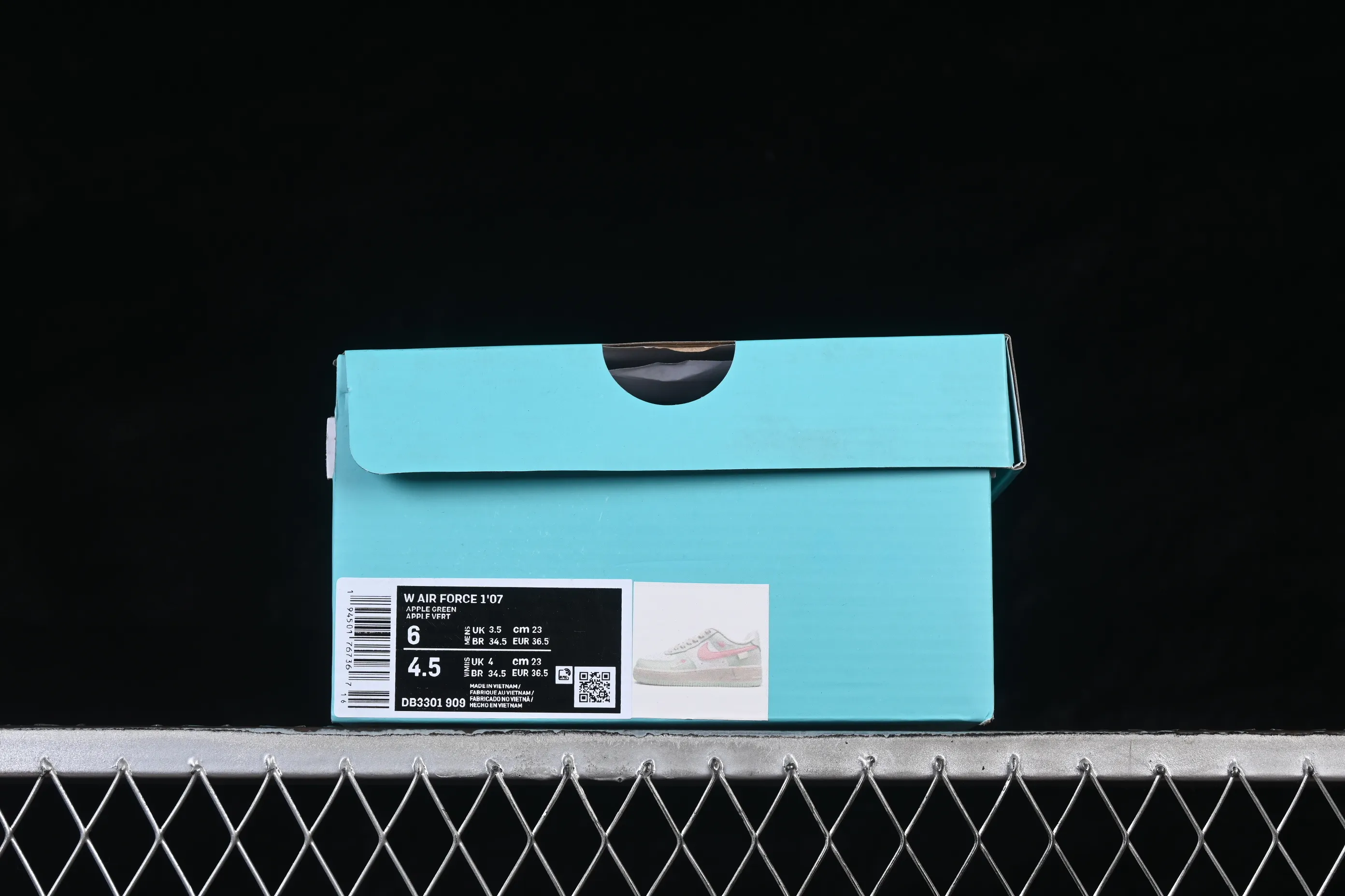 All categories Nk Air Force 1 Air Force series Nk Air Force 1 Low Air Force low top Nike Air Force 1'07 Low "Mint & Pink Sweetheart" Hand-painted graffiti Green and pink sweetheart Air Force 1 low-top casual sneakers DB3301-909